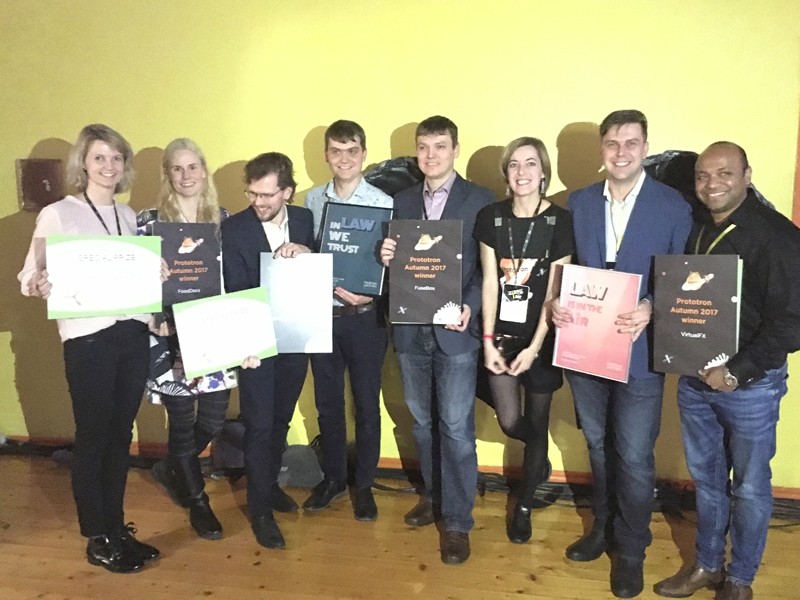 Prototron winners FuseBox VirtualFX FoodDocs Eziil